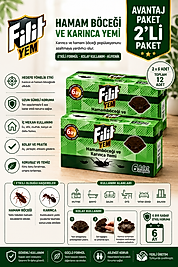 2 Adet Filit Hamam Böceği ve Karınca Yemi Tableti (İstasyonlu 6'lı)
