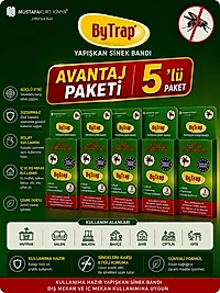 5 Adet Bytarp Yapışkan Sinek Bandı