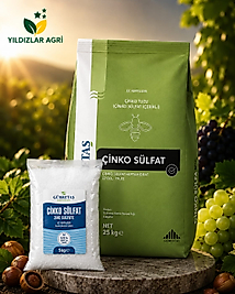 Gübretaş Çinko Sülfat %22  - 5 kg Açık Ambalaj (Yaprak ve Damlama Gübresi)