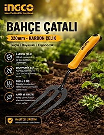 İngco Bahçe Çatalı (Toprak Havalandırma ve Yabani Ot Temizleme El Aleti)