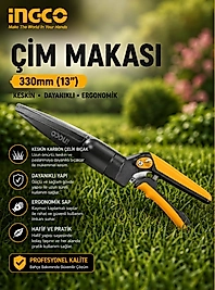 İngco Çim Makası 330 mm ( Bahçe ve Çim Kenar Düzeltme Makası)